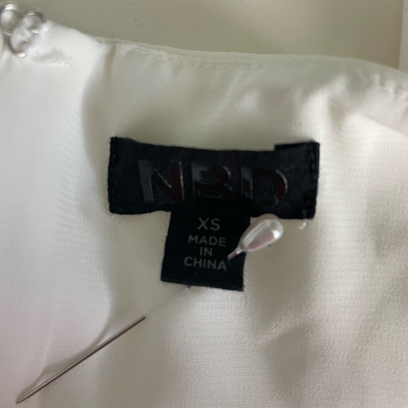 NBD Maika Dress White - Revolve Wide Sleeve Mini - Picture 8 of 10